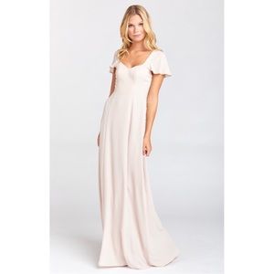 Marie Sweetheart Light Beige Show Me Your Mumu Maxi Dress